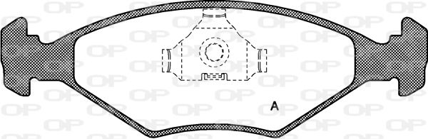 OPEN PARTS Комплект тормозных колодок, дисковый тормоз BPA0281.00